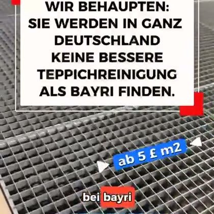 BAYRI Teppichreinigung Werbung